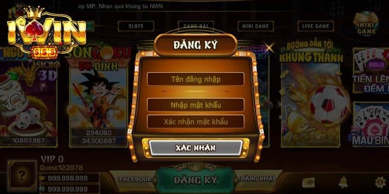 Mở tài khoản nhanh tại iWin